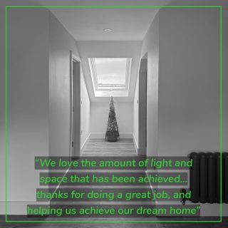 Feedback from clients gives us valuable insight into how successfully our design met their needs and aspirations, and how we might improve on future projects.

Receiving positive feedback like this makes our day! Ian and Jo wanted to make better use of the existing roof space to their home in Brighton. We designed a hip-to-gable extension and rear dormer to create 2 generous bedrooms, a study, dressing room and en-suite.

#architecture #westsussexarchitect #worthingarchitects #construction #extensions