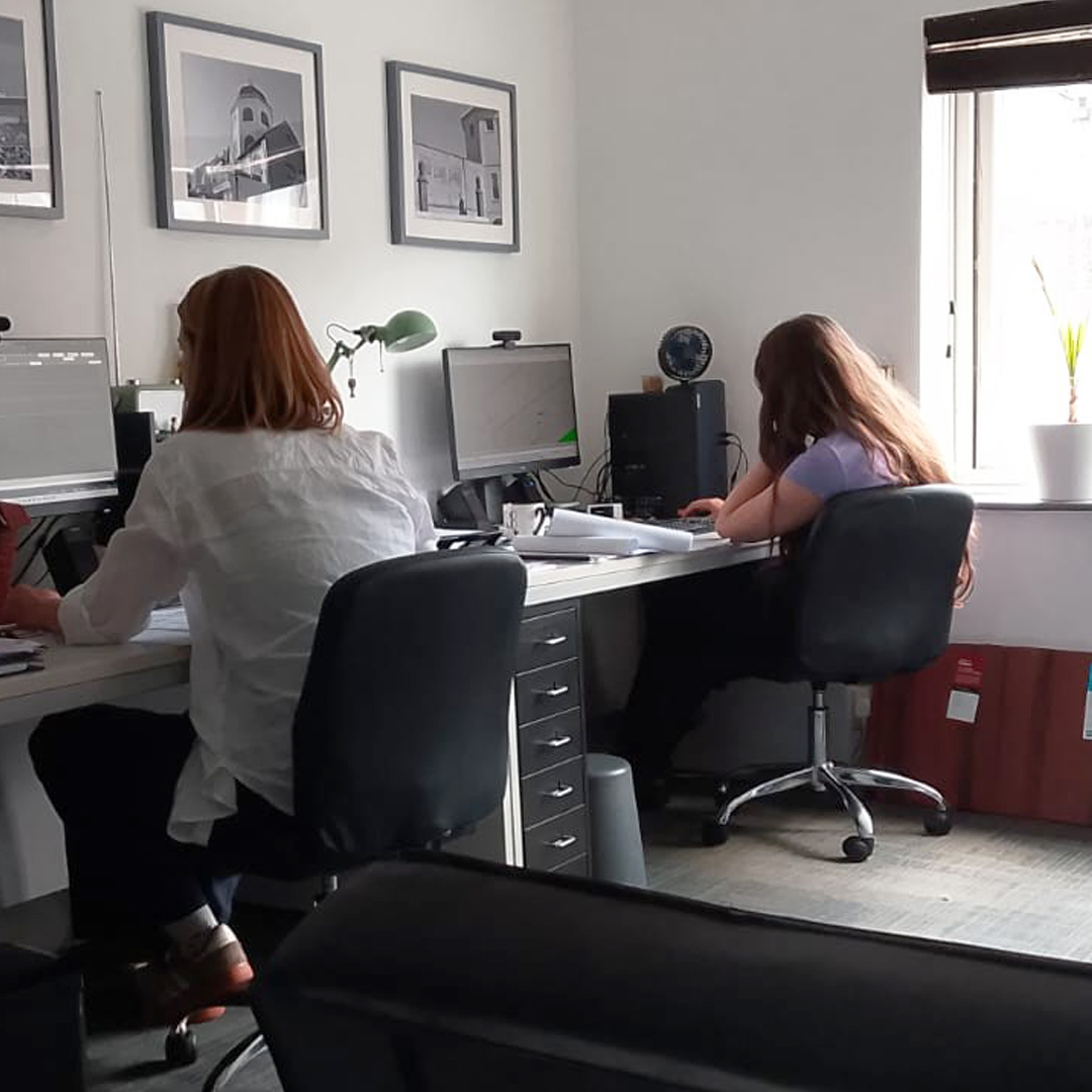 Busy in the office today... our student from @chi_college is still with us despite being on her summer break. We love the dedication - she is getting involved in some real life projects, including submitting her first householder planning application. She is eager to ask questions and understand why we do things a certain way, and it feels great for us to share knowledge and support the next generation.

 #architecture #worthingarchitects #westsussexarchitect #workexperience